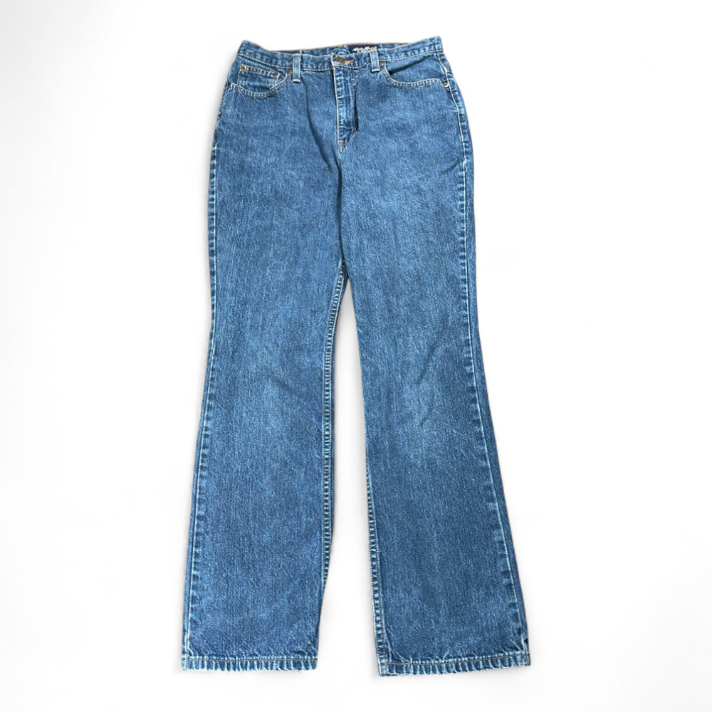 Vintage Eddie Bauer Jeans Mens 28x30 Blue Straight Retro Outdoor Denim 90s